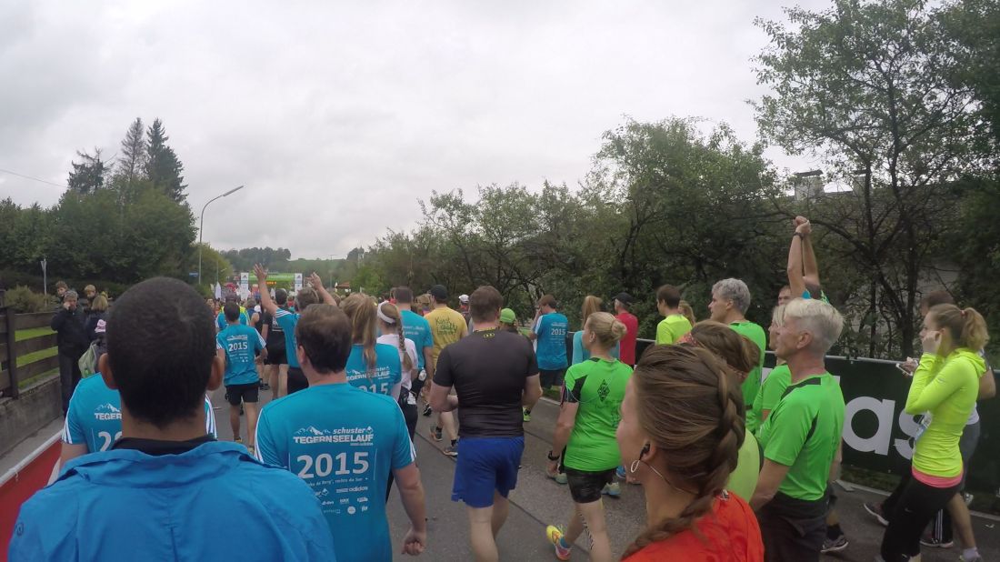 Tegernsee Halbmarathon: Am Start